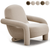 Blume Lounge Chair Fawn Fabric