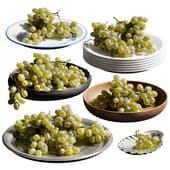 Grapes in bowls