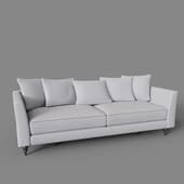 Sofa Roberto three-seater matting cream