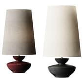 Oron Chocolate & Linen Table Light
