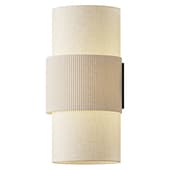 Modern Minimalist Linen Cylindrical Wall Light