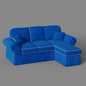 3 seat sofa with ottoman ''Rafael''(Right)