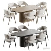 Oval Dining Table and chair