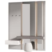 Modern Hallway Console Table with Mirror