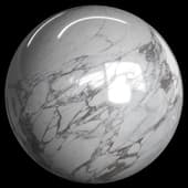 Gordon Mat marble white