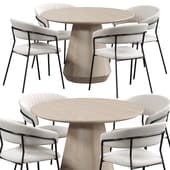 Josephine Chair and Courtney Rustic Table