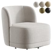 Prattsburgh  Wide Swivel Barrel Accent Chair