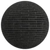FB392 Stone wall clean black concrete cover | 1MAT | seamless