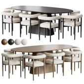 Oval dining table