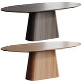 Oval dining table