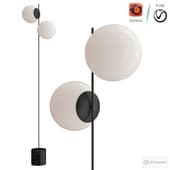 Sphere & Stem 2-Light Floor Lamp