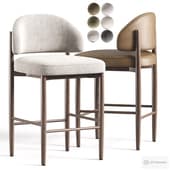 Eva Fabric Bar  Counter Stool