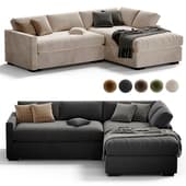 Clara Slim Arm Sleeper Sectional