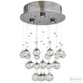 Modern chandelier rain drop crystal ball ceiling lamp
