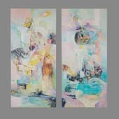 Сет из настенных картин «Рубль и Доллар»