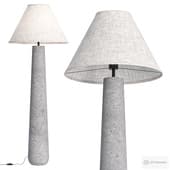Polar White Cement Floor Lamp