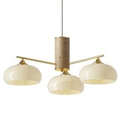 Nova Elliptical Persimmon Chandelier 3 heads