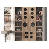 Wardrobe with Workspace 1