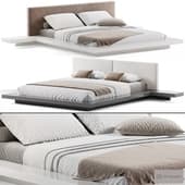 Andzela Vegan Leather Platform Bed