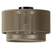 Cecillia ceiling light made of jute