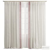 Curtains 173/ Шторы лен с вышивкой