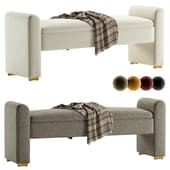 Caliste Ivory Bench