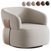 Hillip 360 Rotation Modern Barrel Chair