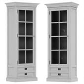 Dantone Home витрина Оксфорд узкая белая