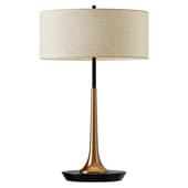 Bedside Metal Base Fabric Table Lamp