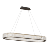 Подвесная светодиодная люстра овальная металлик 120х40 BERTOLDA Horizontal