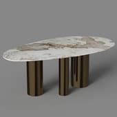 Glass Style Обеденный стол овальный