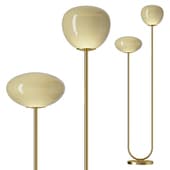 Adrianne Floor Lamp in Brass Green