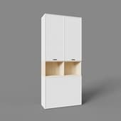 Шкаф двухстворчатый Rimini белый (1)