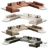 Orion corner modular Outdoor sofa minotti 2
