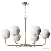 Alabaster Maytoni Erich Brass Chandelier
