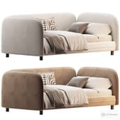 Childrens bed Debbie1 80 Velvet