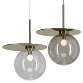Bomma Umbra Crystal Stainless Steel Pendant Lamp