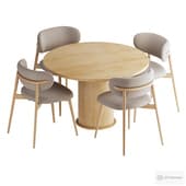 Ferrara Round Extendable Dining Chair and Table