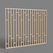 Wooden partition wall 03