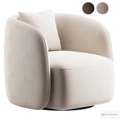 Swivel armchair Manik