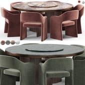 Parker chair and MORGAN MARBLE table