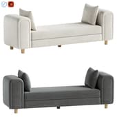 Repose Oversized Ivory Bench