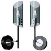 Sconce with smoked glass shade