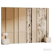 Headboard wood  3d wall panel 12