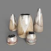 вазы Woodfired conic collection
