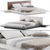 Andzela Vegan Leather Platform Bed