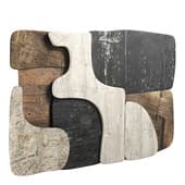 3D wooden wall sculpture panel 1