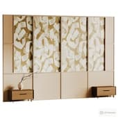 Headboard wood  3d wall panel 13