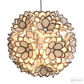 Capiz Flower Pendant