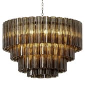 Murano Glass Cylinder Chandelier Fumato EL152
